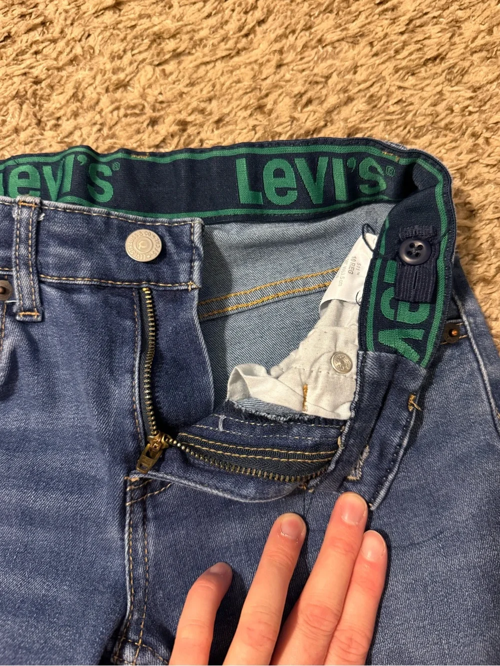 Levi's Kids Medium Blue Straight Jeans